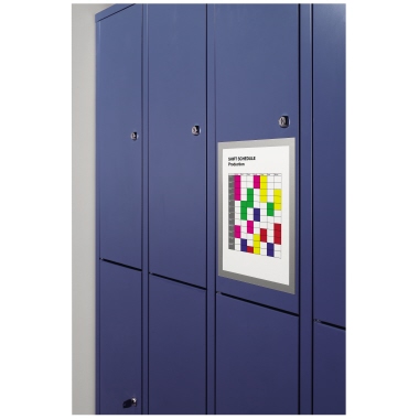 DURABLE Magnetrahmen DURAFRAME® MAGNETIC DIN A4 Folie silber metallic 5 St./Pack.