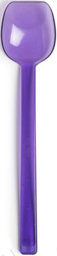 Roltex Löffel mit flacher Kante, BPA-frei, in transparentem violett