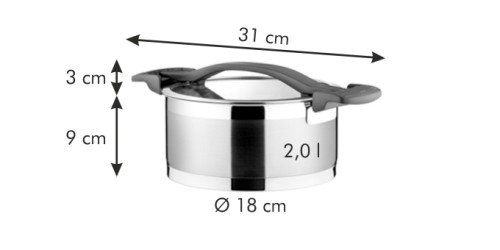 Kasserolle ULTIMA mit Deckel Ø 18 cm, 4.0l