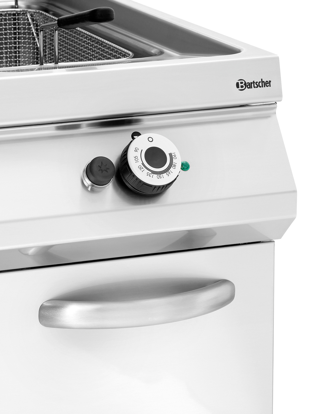 Bartscher Gas-Standfritteuse | Spannung: 230 V |Maße: 40 x 90 x 90,0 cm. Gewicht: 71,8 kg