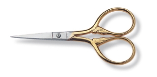 Victorinox Stickschere, vergoldet, 9 cm