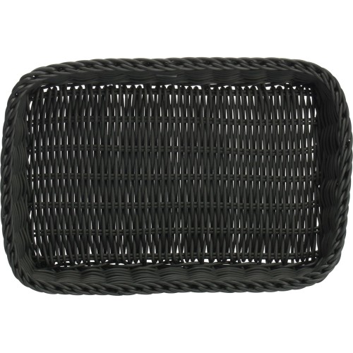 Westmark Tablett eckig, 30 x 20 x 5 cm, schwarz