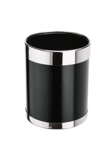 Papierkorb. pulverbeschichteter Stahl. mit Edelstahlbodenring und abnehmbarem