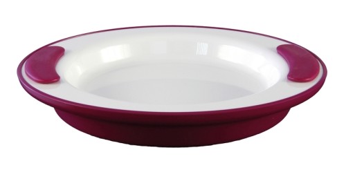 Ornamin Thermoteller 201 brombeer/weiss Ø 25,5cm