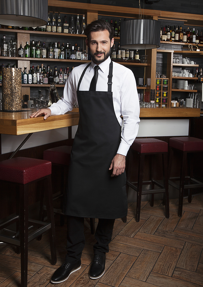 Latzschürze Basic mit Schnalle - Maße: 75 x 90 cm (Breite x Länge)