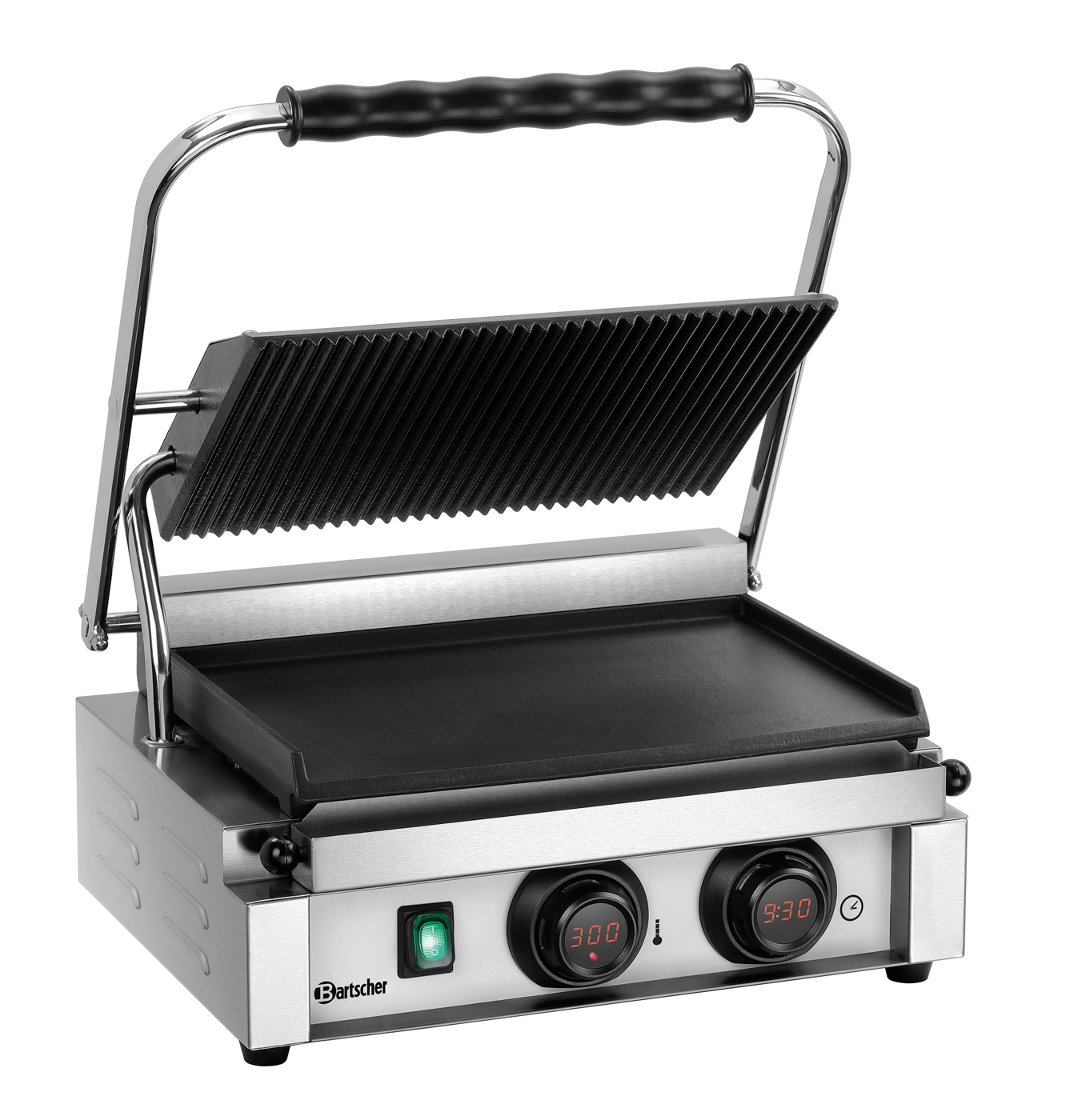 Bartscher Kontaktgrill "Panini-MDI" 1GR |Programmierung: - | Maße: 41 x 40 x 20,0 cm.Gewicht: 18,3 kg