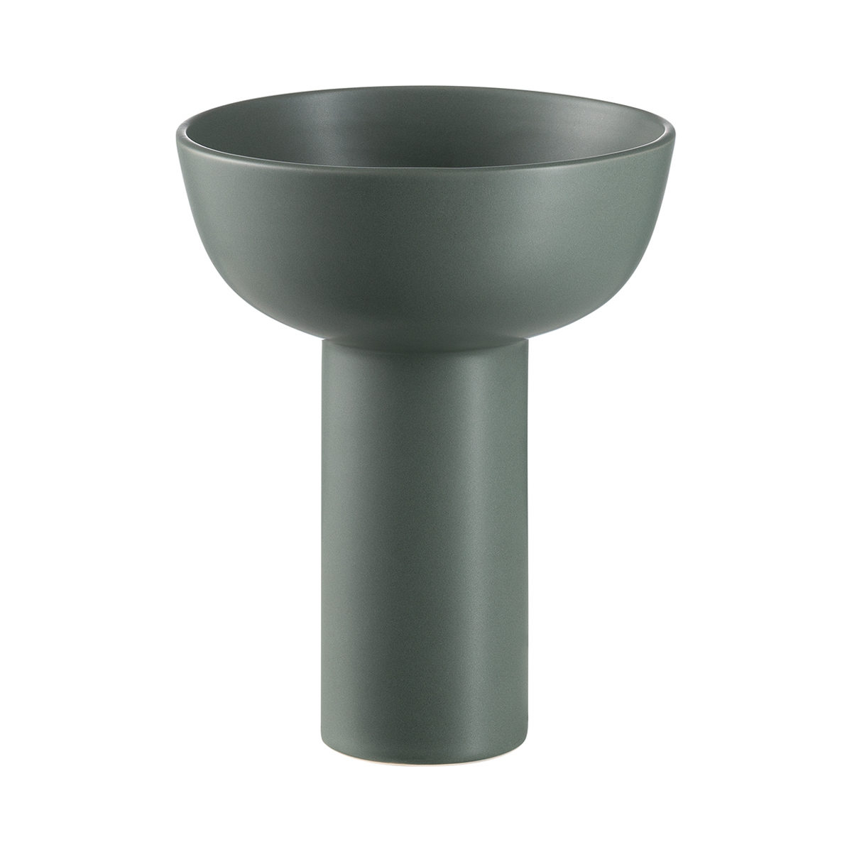 Vase -MIYABI- Duck green. Material: Steingut. Von Blomus.