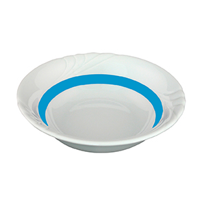 Schüssel 13 cm - Form: Ambiente Plus - Dekor, 79878 Hellblau - aus Porzellan. Hersteller:, Eschenbach. "Made in Germany".