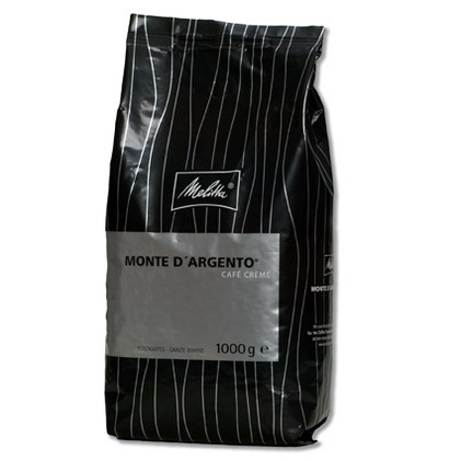 Melitta-Kaffeebohnen MONTE D´ARGENTO, Inhalt: 1,0 kg ganze Bohnen.