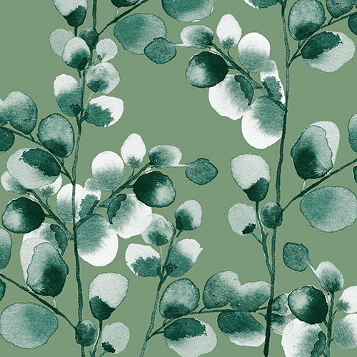 20 Servietten, 3-lagig 1/4-Falz 33 cm x 33 cm "Eucalyptus" von PAPSTAR