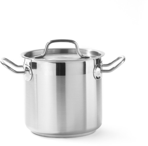 HENDI Gemüsetopf - mit Deckel - Ø160x(H)150 mm - 3,0 Liter 0,7 mm Wandstärke