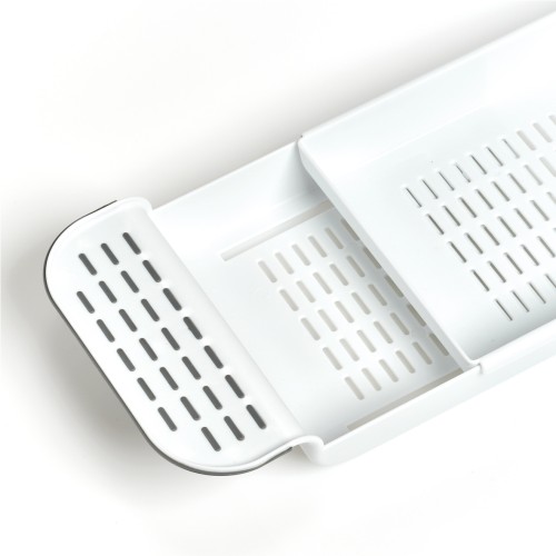 Badewannenablage, Kunststoff, weiß. Länge: 550 mm. Breite: 173 mm. Höhe: 65 mm