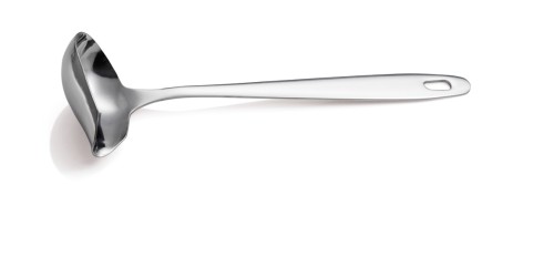 Saucenlöffel VORLEGESERIE 1879. Edelstahl, › hochglanzpoliert› mit Aufhängeöse. Maße: