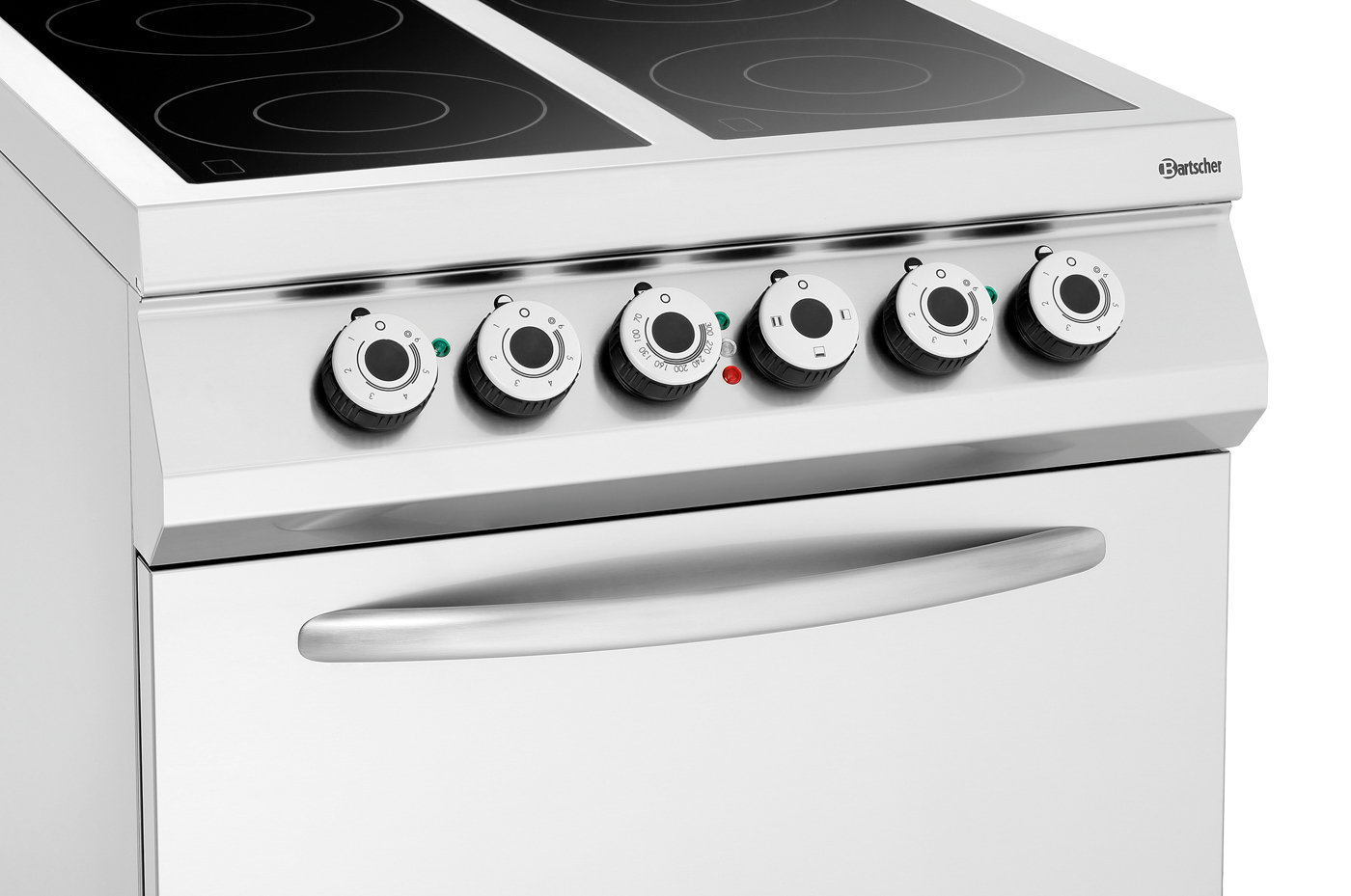 Bartscher 4 Felder Elektroherd, EBO 2/1GN |Inklusive: - | Maße: 80 x 90 x 90,0 cm. Gewicht:101,6 kg