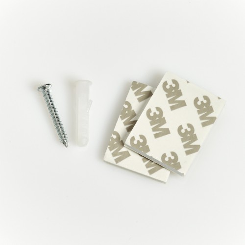 Wattepad-Spender, Kunststoff/Bambus, weiß. Länge: 80 mm. Breite: 65 mm. Höhe: 250 mm