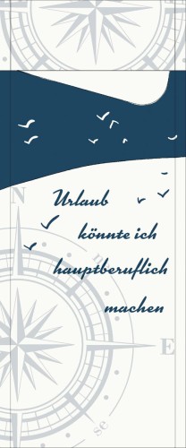 Duni Duni Sacchetto® Tissue 8,5 x 19 cm Küste & Meer, 500 Stk/Krt (5 x 100 Stk)