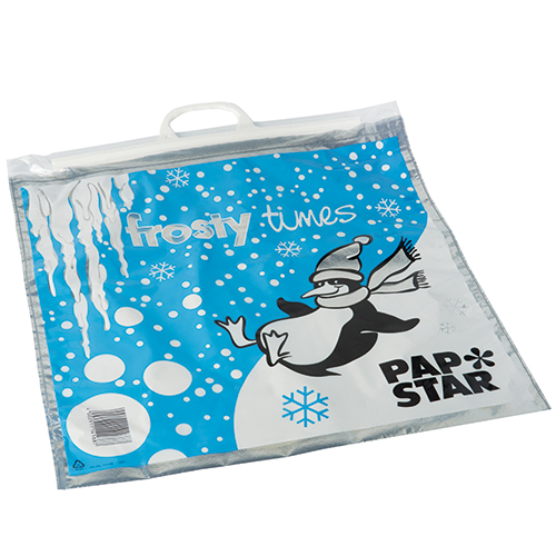 Tiefkühltragetaschen, LDPE 18 l 52 cm x 52 cm "Frosty Times" von PAPSTAR