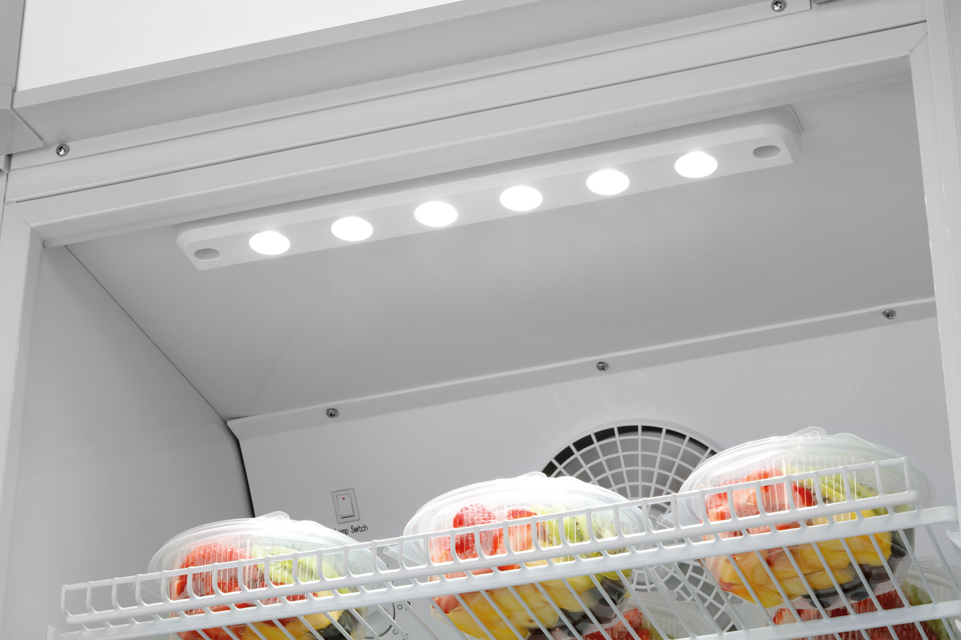 Bartscher Glastürenkühlschrank 302L WB |Innenbeleuchtung: Ja | Maße: 60 x 58 x 184,5 cm.Gewicht: 55,6 kg