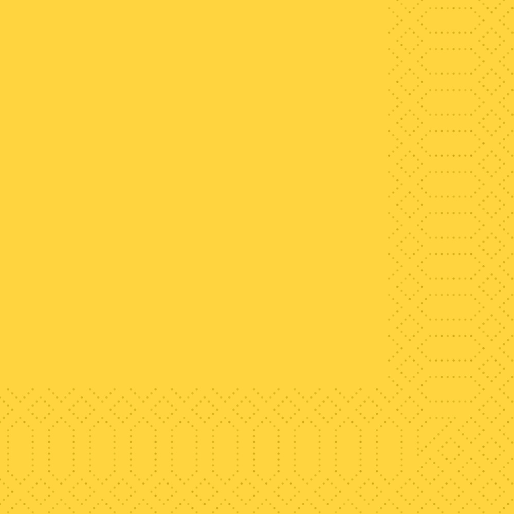 DUNI Zellt.Serv.33x33 3lg. 1/4 gelb 250 Stück