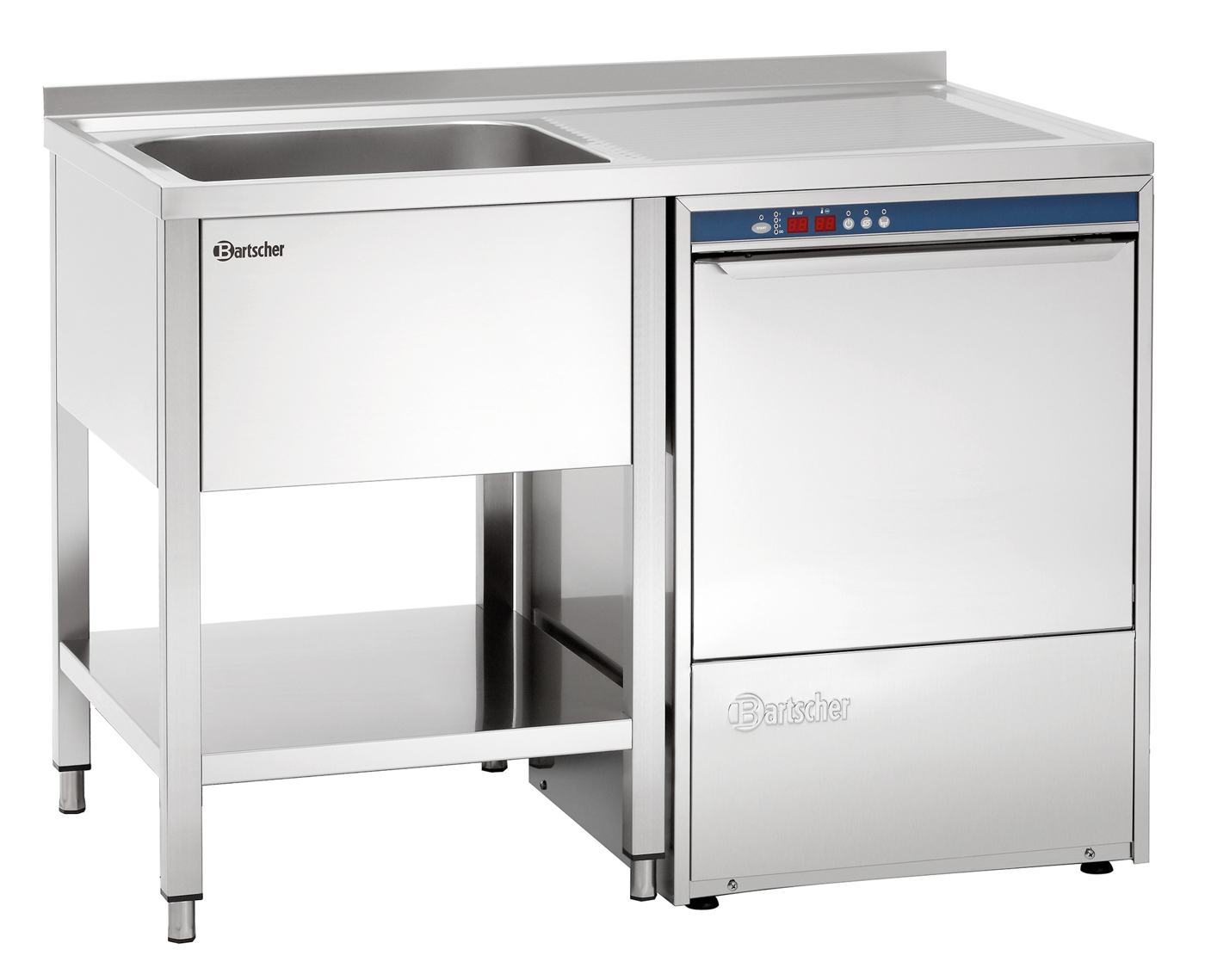 Bartscher Spülcenter 700, B1200 Becken LI | TiefeBecken: 500 mm | Maße: 120 x 70 x 85,0 cm.Gewicht: 26,8 kg