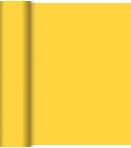 DUNI Dunicel-Tischläufer Tête-à-Tête 24 m x 0,4 m (20 Abschnitte), gelb