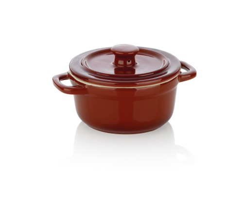 Servier-Und Auflaufform Malin Keramik rot Mit Deckel 9,5 cm 14,0 cm von Kela