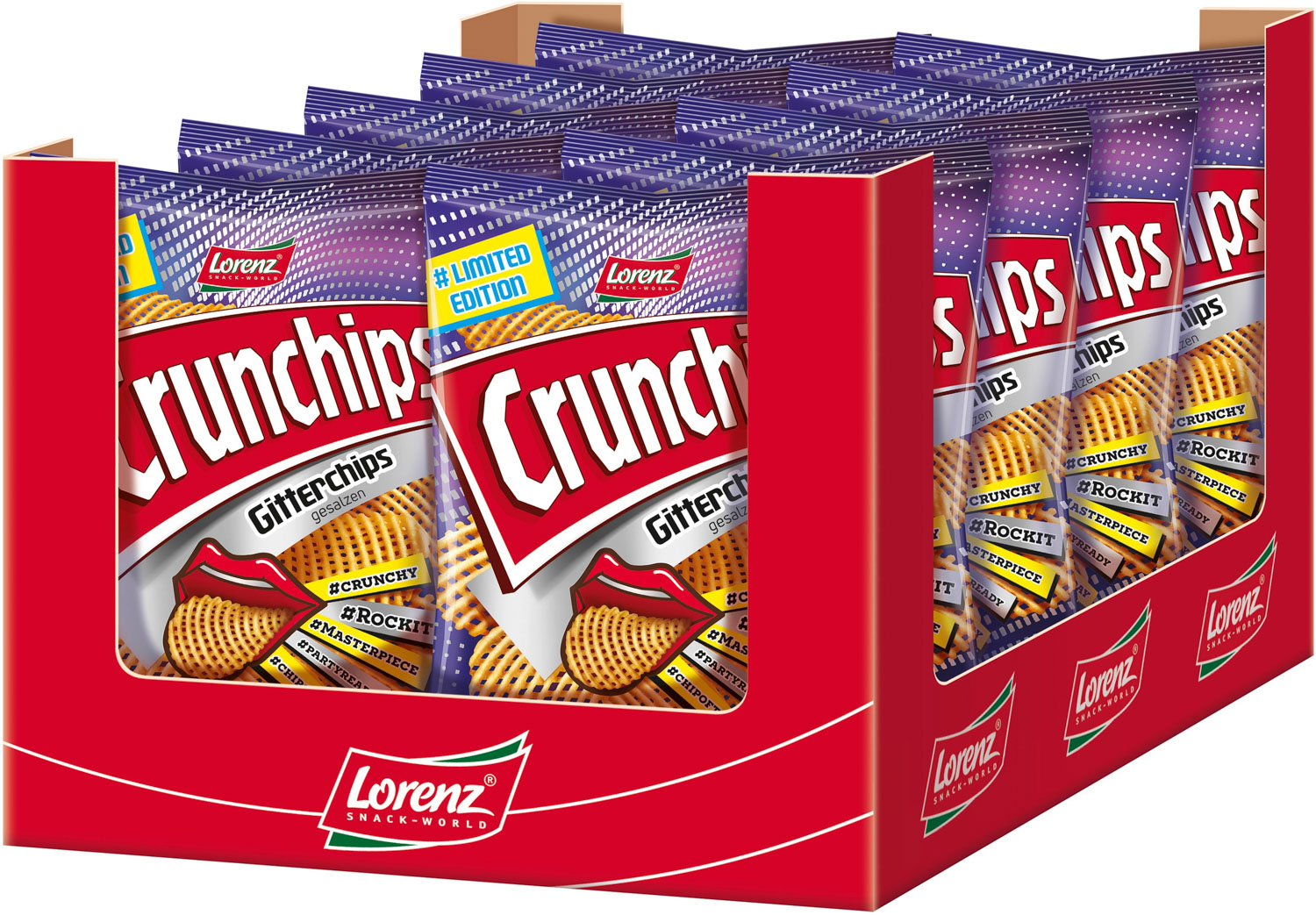 Lorenz Crunchips Gitterchips gesalzen 150G
