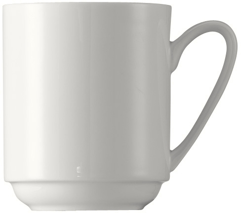 Rosenthal Henkelbecher JADE, Inhalt: 0,32 L, Material: Bone China - weiß.