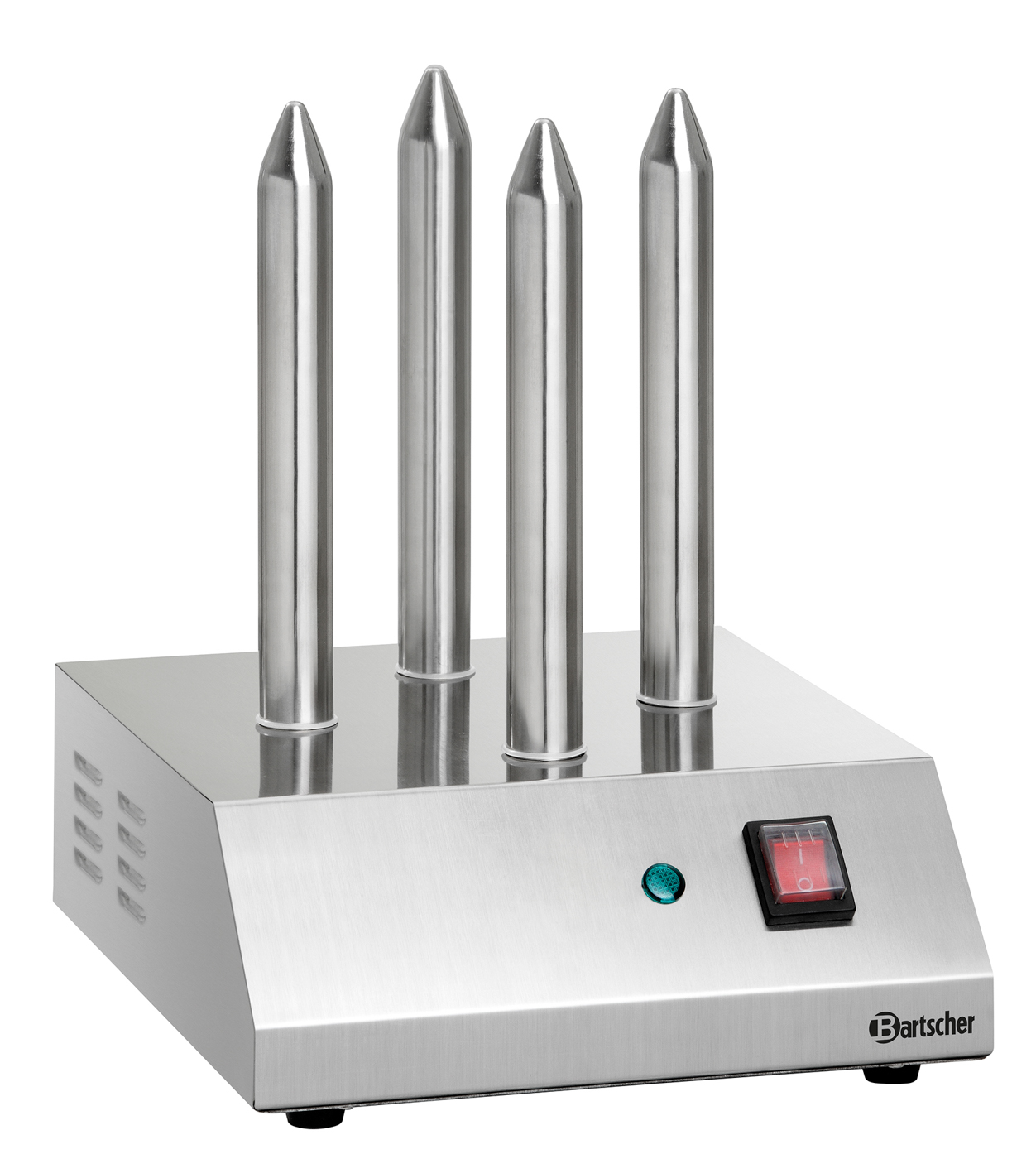 Bartscher Hot-Dog-Spießtoaster T4 | AnzahlToaststangen: 4 | Maße: 24 x 28 x 31,0 cm.Gewicht: 2,8 kg