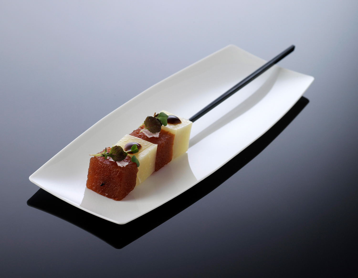 ARAVEN Probierspieß aus dem WAVE Catering-Sortiment, schwarz und aus Polystyrol