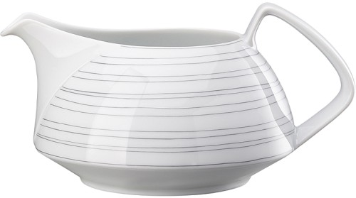 TAC Gropius Stripes 2.0 von Rosenthal, Sauciere 1-teilig, aus Porzellan, spülmaschinengeeignet