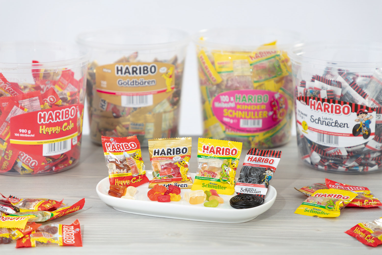 Haribo Rotella Schnecken 100 Minibeutel à 10 g.