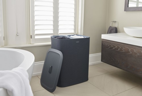 Joseph Joseph Tota 90-Liter-Wäschetrennkorb – Schwarz