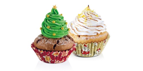 Muffin-Körbchen DELÍCIA ø 6 cm, 60 St., Weihnachtensmotive