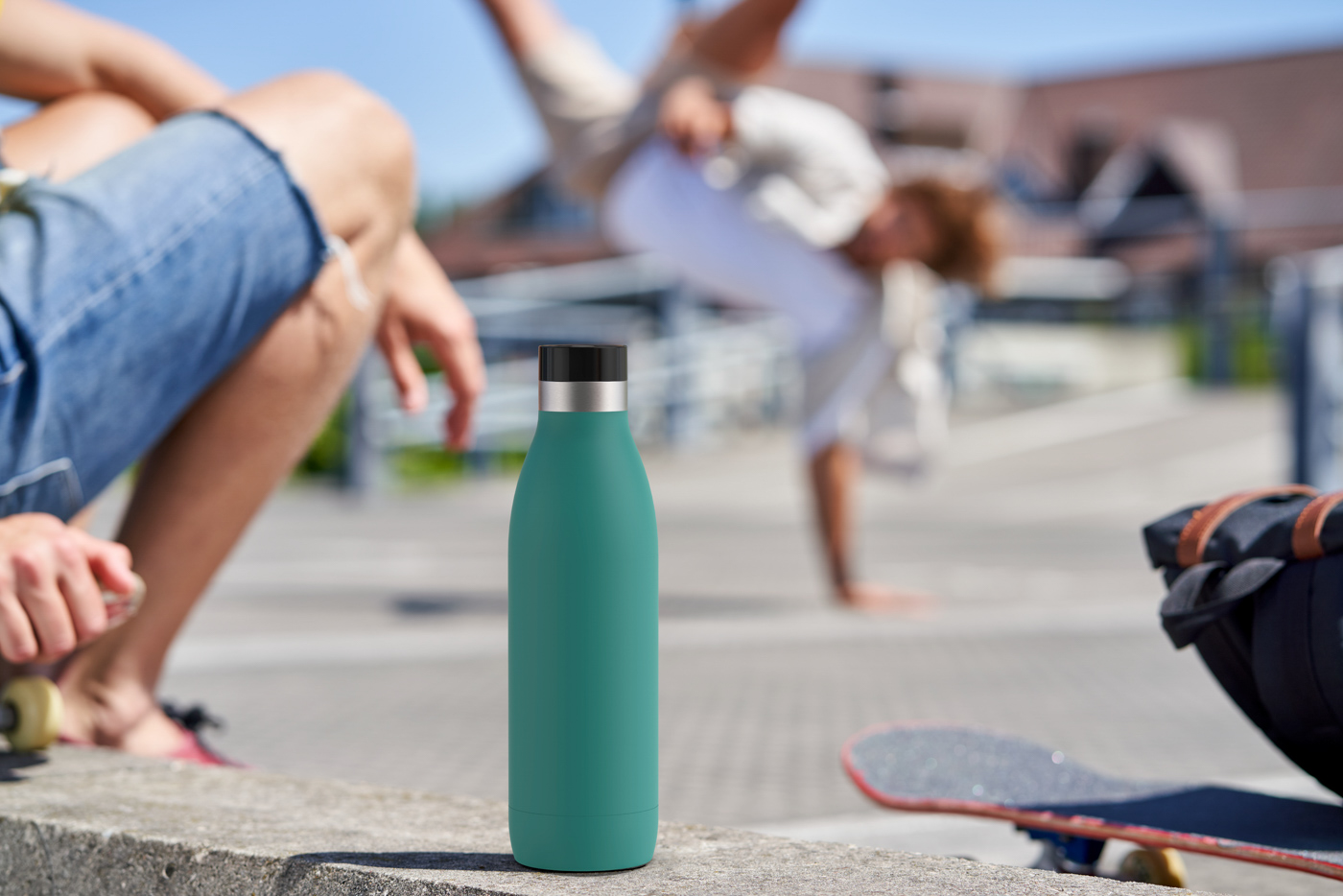 EMSA BLUDROP COLOR Isoliertrinkflasche, Petrol 0,7L