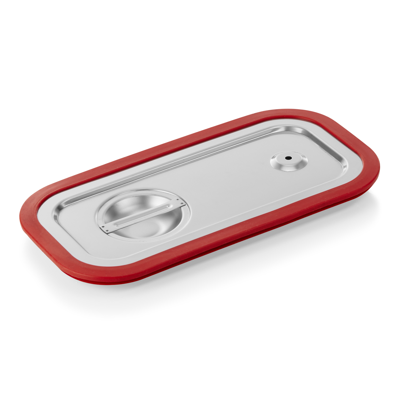 GN Deckel 1/3, mit umlaufender Silikondichtung Mit umlaufender Silikondichtung und Loch gegen Unterdruck