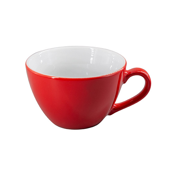 Obertasse 0,32 l - Form: Table Selection - Dekor, 79172 glutrot - aus Porzellan. Hersteller:, Eschenbach. "Made in Germany".