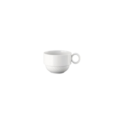 Rosenthal Kaffee-Obertasse Suppentasse Blend Weiss aus Porzellan