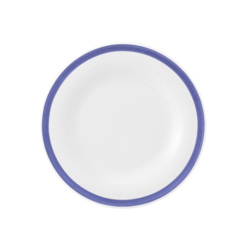 Seltmann Teller flach 17 cm, rund, Form: Community, Dekor: 57395 Pinselband 3, hohe Kantenschlagfestigkeit, Made in Germany