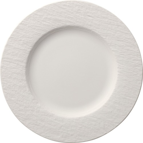 Villeroy & Boch Teller flach, 27 cm Durchmesser, Serie The Rock White Glacier