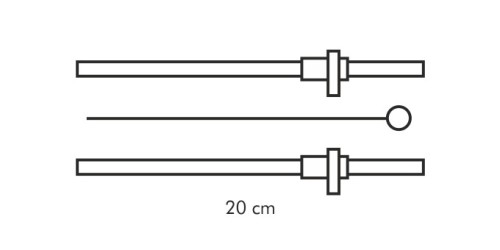 Zubehör der Kindertrinkflasche mit Trinkhalm BAMBINI 300 ml