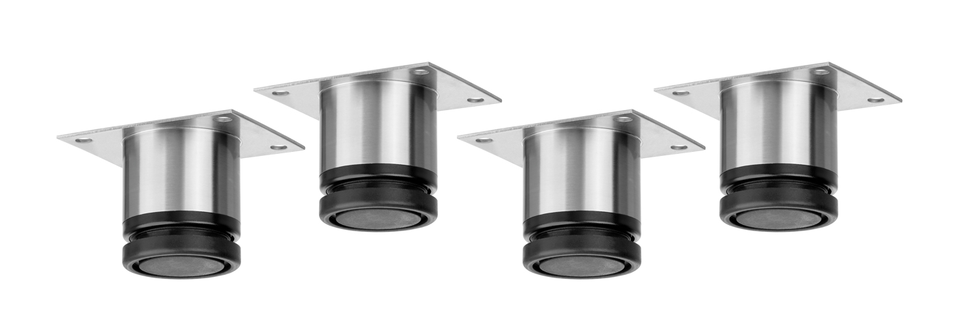 Bartscher Füße Set 4S2-200 | | Maße: 10 x 8 x 60cm. Gewicht: 1,1 kg