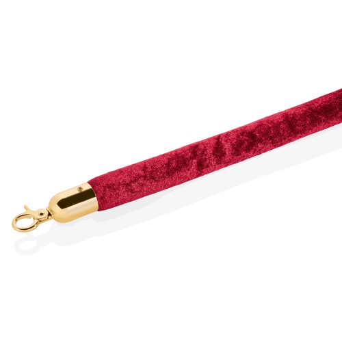 Verbindungstau, Velours, Beschläge goldfarben. Material: Edelstahl, Polyester. Serie: Classic Eco. Durchmesser: 2,8 cm. Farbe: