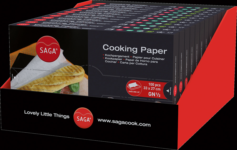 Bartscher Kochpergament 1/2 GN | Hitzebeständig bis: 220 °C | Maße: 35,7 x 29,5 x 179 cm. Gewicht: 0,37 kg