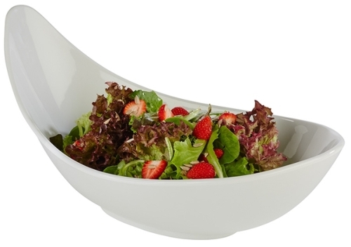 Schale -GLOBAL BUFFET- 44 x 25 cm, H: 20 cm Melamin, weiß 3,3 Liter spülmaschinengeeignet stapelbar nicht mikrowellengeeignet