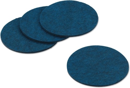 KELA Untersetzer Alia Filz petrol 4Stk 0,4cm 10,0cmØ