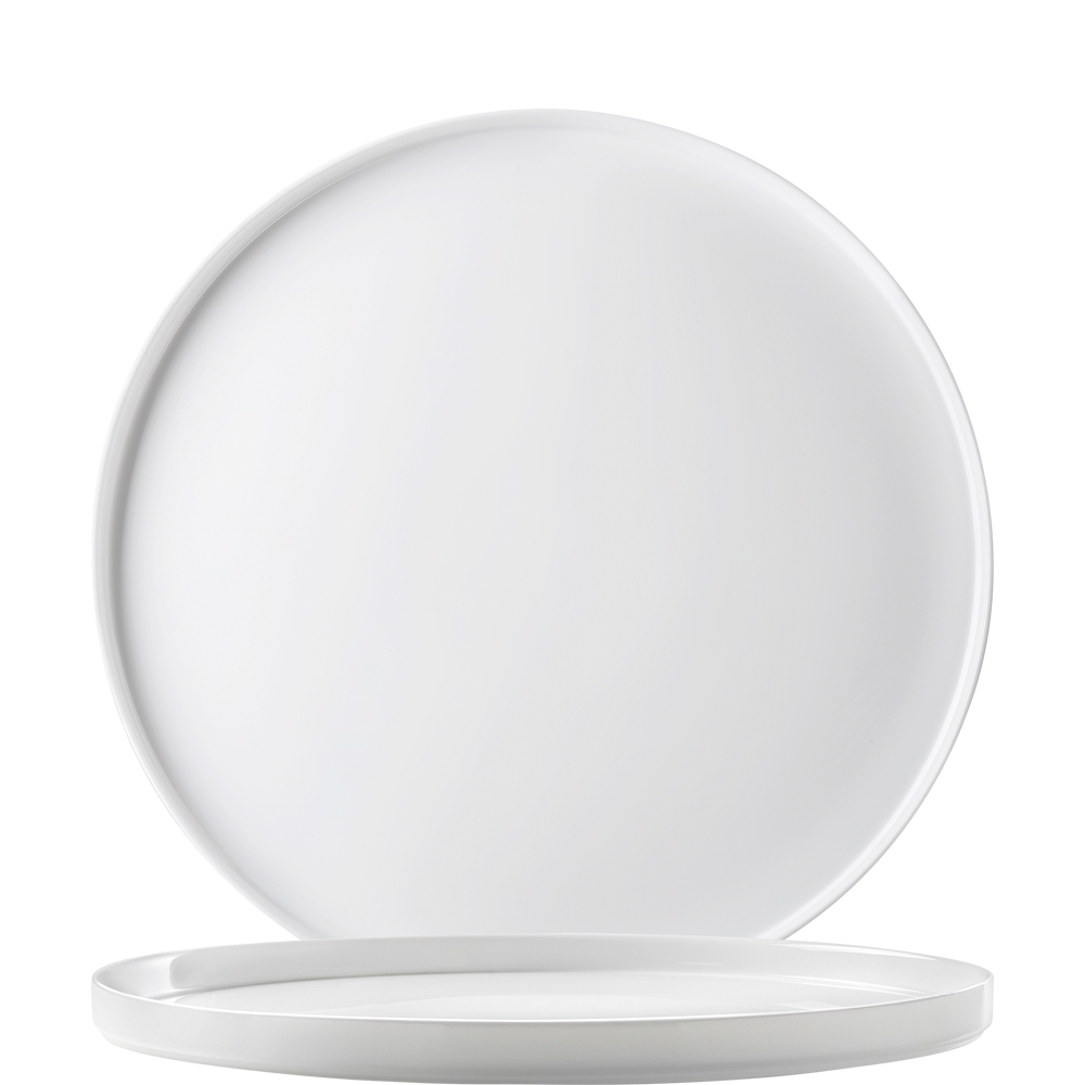 Bormioli Rocco Grangusto White Teller flach 21cm, weiß, Opalglas
