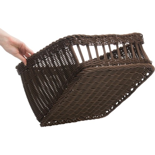 Westmark Präsentationskorb eckig, 40 x 40 x 16/27 cm, braun