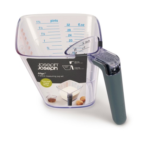 Joseph Joseph Align 2-teiliges, gut lesbares Messbecher-Set