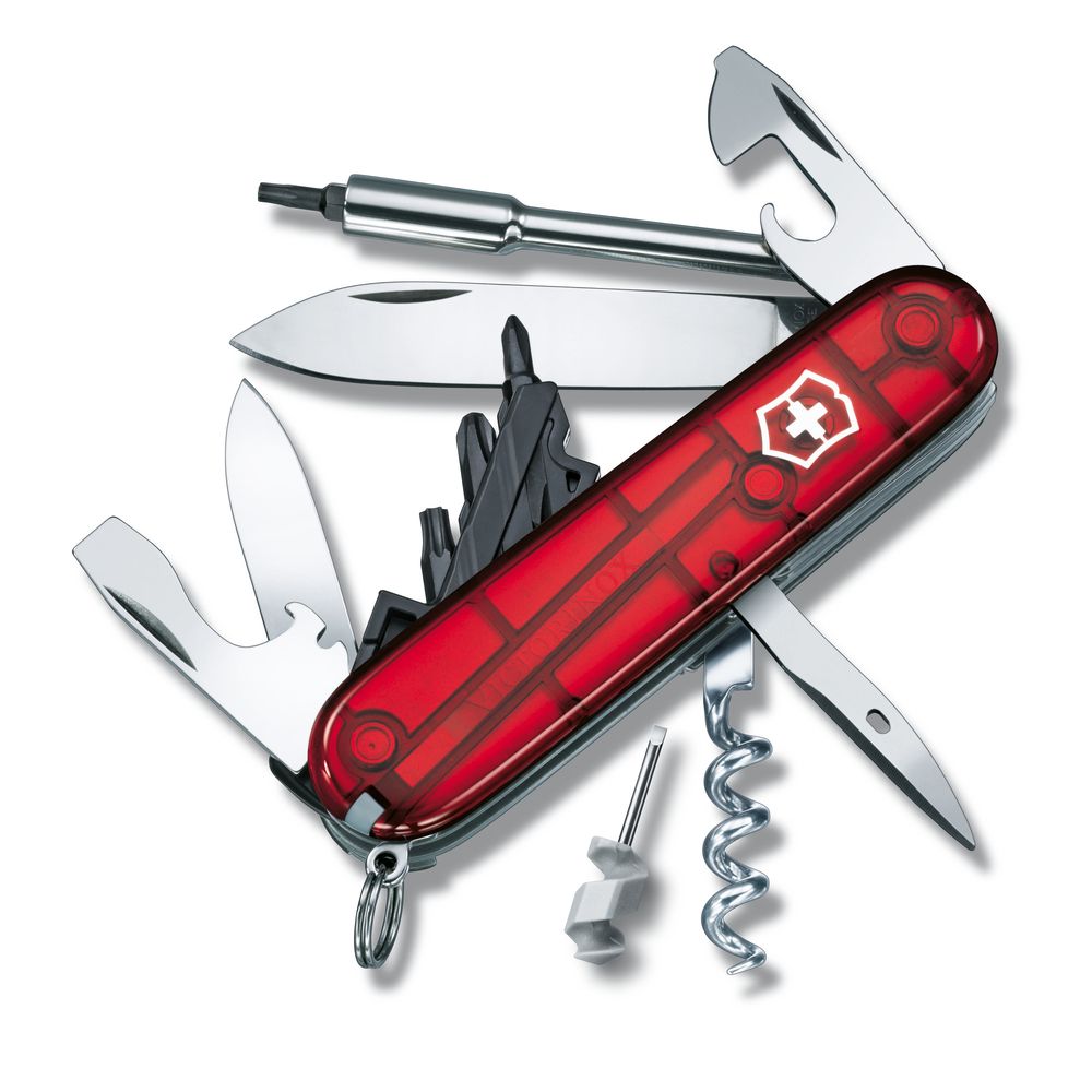 Victorinox CyberTool S, rot transparent